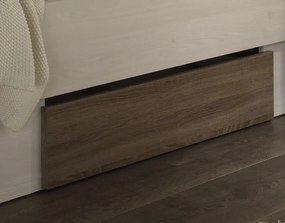 Posteľ s nočnými stolíkmi Luca 180x200 cm, bielená pínia