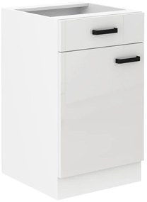 Kuchynská skrinka MIA biely lesk/biely 50d 1f 1s bb