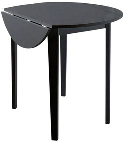 Čierny skladací jedálenský stôl Støraa Trento Quer, ⌀ 92 cm