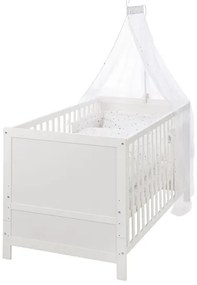 roba Detská postieľka Sternenzauber s príslušenstvom, 70 x 140 cm (biela)  (100340823)