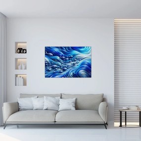 Obraz – Ryby vo vlnách (90x60 cm)