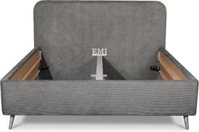 Posteľ čalúnená ESMINA + lamelový rošt + matrac EMI