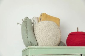 Krémový/šalviovozelený látkový detský kôš na hračky 60x24x30 cm Big Snail – Lorena Canals