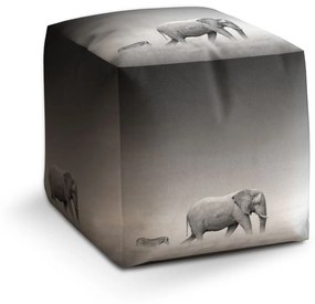 Sablio Taburet Slon a zebra: 40x40x40 cm