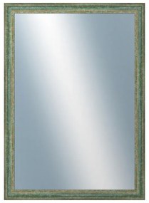 DANTIK - Zrkadlo v rámu, rozmer s rámom 50x70 cm z lišty LYON zelená (2706)