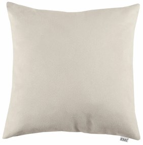 Vankúš krémový semiš EMI, Vankúš 40x40 cm