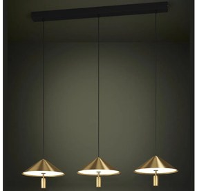 Eglo 390272 - LED Stmievateľný luster na lanku PARAGUAY 3xLED/12W/230V 3000K zlatá