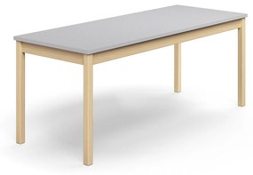 Stôl DECIBEL, 1800x700x720 mm, akustický HPL - šedá
