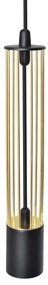 LED Luster na lanku BARS 3xGU10/4,8W/230V čierna/zlatá