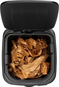 Matne čierny pedálový oceľový odpadkový kôš 30 l Bo – Brabantia