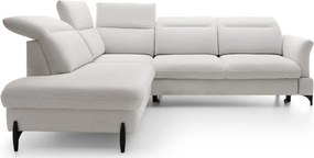 Rohová sedacia súprava Sienna 2, svetlo šedá látka, ľavý roh