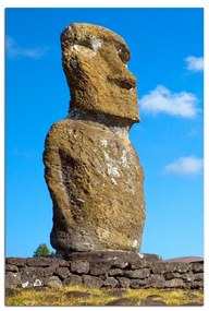 Obraz na plátne - Ahu Akivi moai - obdĺžnik 7921A (100x70 cm)