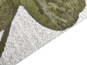 Bavlnený koberec 200 x 300 cm zelená/biela BARZAH Beliani