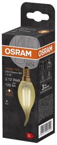 LED žiarovka E14 BA35 1,5W = 12W 120lm 2400K Warm 300° Filament OSRAM Vintage 1906