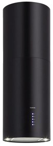 Klarstein Beretta, digestor, 35 cm, ostrovčekový, 650m³/h, LED, čierny