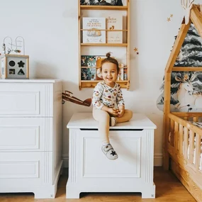 PROXIMA.store - Box na hračky INES FARBA: tmavosivá