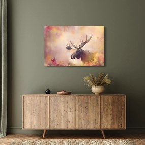 Obraz - Sob v jesennom lístí (90x60 cm)