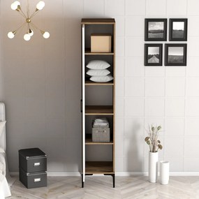 Šatníková skriňa Kiara S (orech + biela). Akcia -18%. Vlastná spoľahlivá doprava až k Vám domov. 1088408