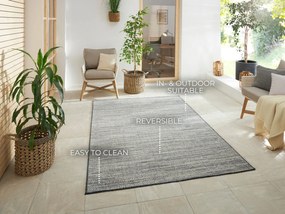 ELLE Decoration, Kusový koberec Gemini 105543 Silver z kolekcie Elle – na von aj na doma, 120x170, šedá, chodba / predsieň