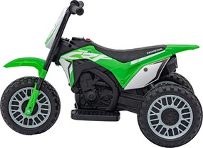 Ramiz Cross Honda CRF 450R batériový bicykel pre deti Zelená + 3 kolesá + gumový behúň + klaksón