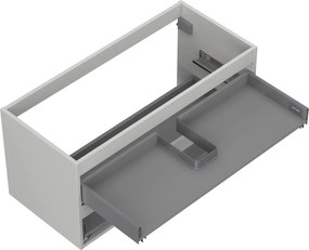 Mexen Box-A, závesná skrinka 100 cm, 2 zásuvky, sivá matná, 91AX0-1000-470-2-62