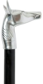 Strieborná kovová obúvacia lyžica s hlavou koňa Horse - 52*5*1cm