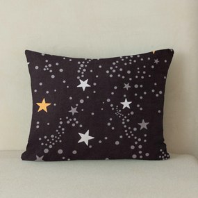 Flanelový povlak na vankúš STELLAR 40x50 cm, tmavo sivý