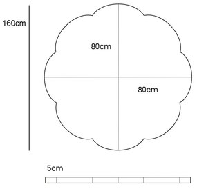 Sivá detská hracia podložka 160x160 cm – Meowbaby