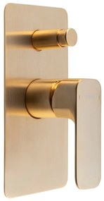 Podomietková sprchová batéria v zlatej farbe (2 výstupy) Spy – Sapho