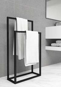 Držiak na uteráky FABERO, čierna