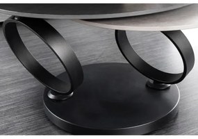 Konferenčný stôl otočný 44316 Rings 80-135x80cm Ceramik  - Komfort-nábytok