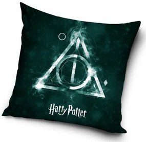 Carbotex Obliečka na vankúšik Harry Potter Relikvie Smrti, 40 x 40 cm