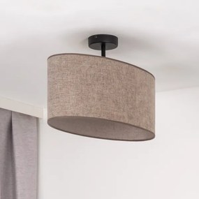 Duolla - Prisadený luster OVAL 1xE27/15W/230V hnedá