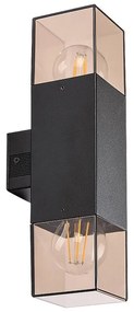 Rabalux 77081 - Vonkajšie nástenné svietidlo LOANDA 2xE27/60W/230V IP54 čierna