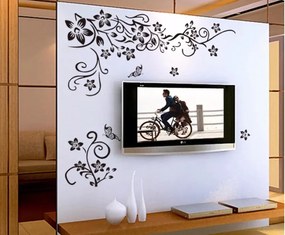 Samolepka na stenu "Kvetinový Ornament" 100x108 cm