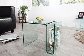 Dizajnový sklenený konferenčný stolík Fantome 50cm