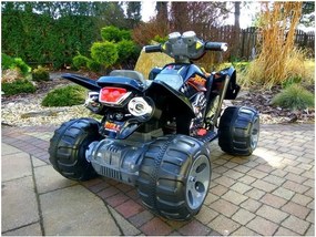 LEAN CARS Nabíjacia štvorkolka s veľkými kolesami čierna