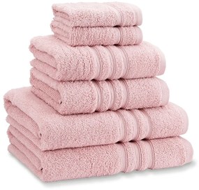 Svetloružové froté bavlnené uteráky a osušky v súprave 6 ks Zero Twist – Catherine Lansfield