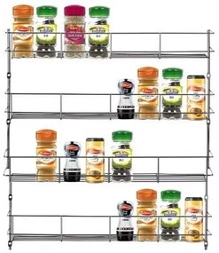 Goodhome Poschodová polica na korenie na kuchynské dvierka, DATIL