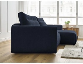 Tmavomodrá rohová pohovka Aden – Bobochic Paris