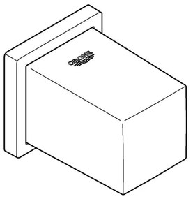 GROHE 27704000 - Nástenné kolienko EUPHORIA CUBE 12” lesklý chróm