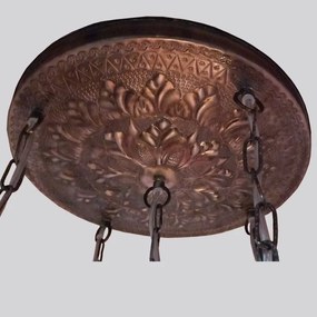 Mozaikový luster orientálny 5 tienidiel Globe CRYSTAL Ø35*75