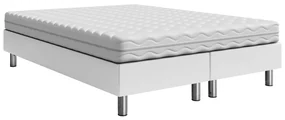 Čalúnená manželská posteľ Estelle B, Dostupné poťahy: ekokoža Soft 017 (biela), Rozmer postele: 160x200