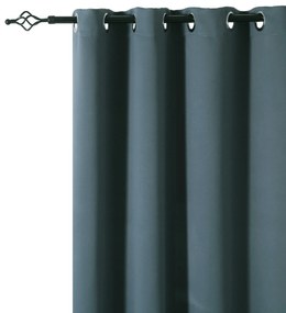 Modrozelený záves OXFORD 140x250 cm Zavesenie: Kovové krúžky