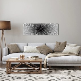 Obraz - Stred (s hodinami) (90x30 cm)