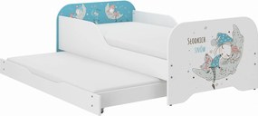 Wooden Toys Detská posteľ MIKI 160x80 ŚPIOCH s funkciou spania