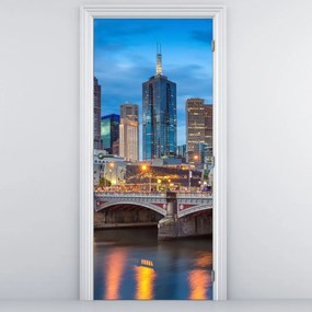 Fototapeta na dvere - Mesto Melbourne (95x205cm)