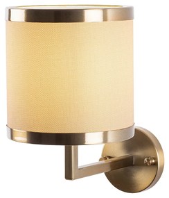 Nástenné svietidlo Way retro zlatá/béžová