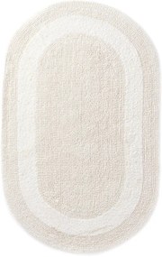 Kúpeľňový koberček Javo Cotton naturálny ovál