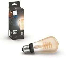 PHILIPS HUE Múdra LED filamentová žiarovka HUE, E27, ST64, 7W, 550lm, teplá biela-neutrálna biela